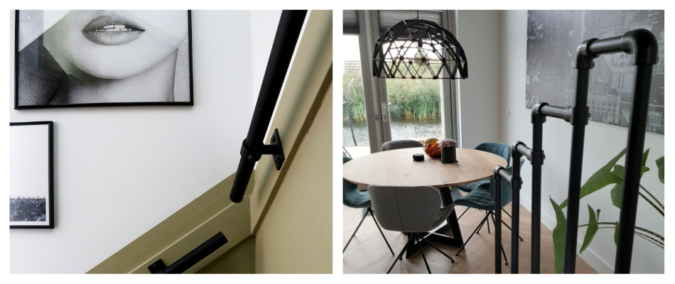 DIY: Treppenhandlauf selber bauen aus Rohren