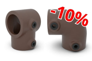 Rohrverbinder Vintage Braun