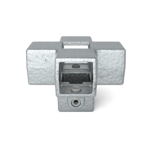 Kreuzstück für Stützrohr 40 mm quadratisch