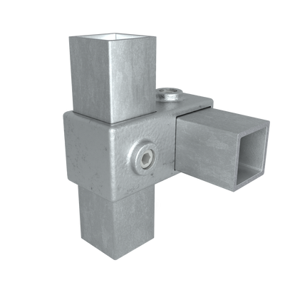 Kreuzstück 90º 40 mm quadratisch