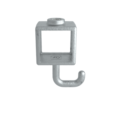 Kleiderhaken 40 mm quadratisch