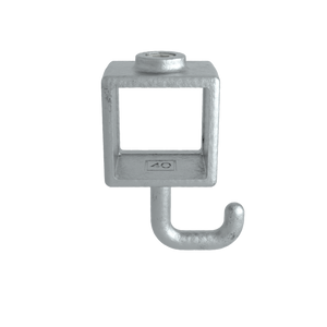 Kleiderhaken 40 mm quadratisch