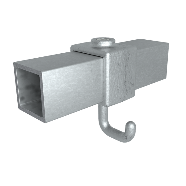 Kleiderhaken 40 mm quadratisch