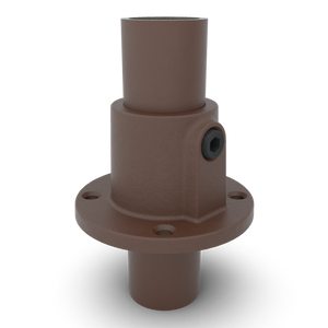 Fußplatte rund durchgehend vintage 33,7 mm