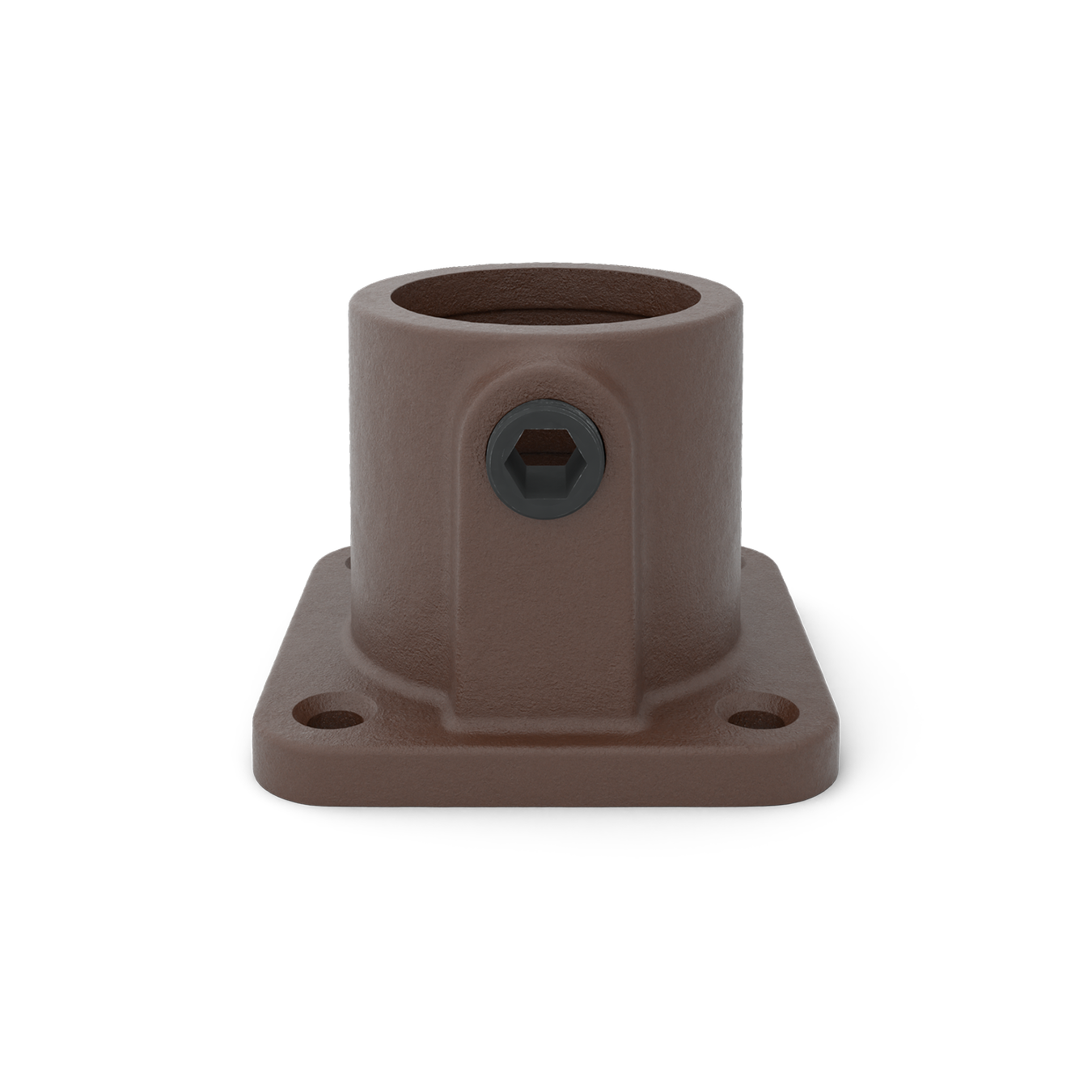 Fußplatte quadratisch vintage 33,7 mm