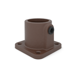 Fußplatte quadratisch vintage 26,9 mm