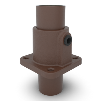 Fußplatte quadratisch vintage 26,9 mm