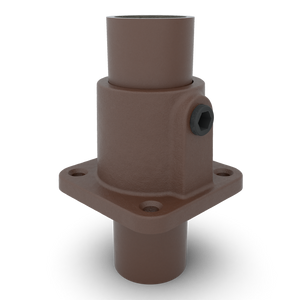 Fußplatte quadratisch vintage 26,9 mm