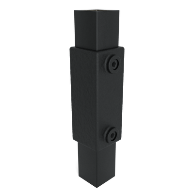 Verlängerungsstück schwarz 40 mm quadratisch