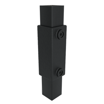 Verlängerungsstück schwarz 40 mm quadratisch