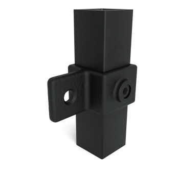 Gelenkauge schwarz 40 mm quadratisch