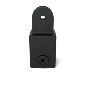 Gelenkhalter schwarz 25 mm quadratisch