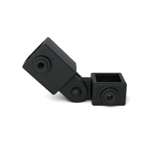 Gelenkstück einfach schwarz 25 mm quadratisch