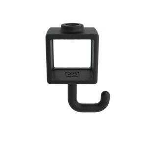 Kleiderhaken schwarz 40 mm quadratisch