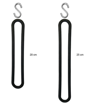 Gummispanner mit S-Haken (25 Stück)