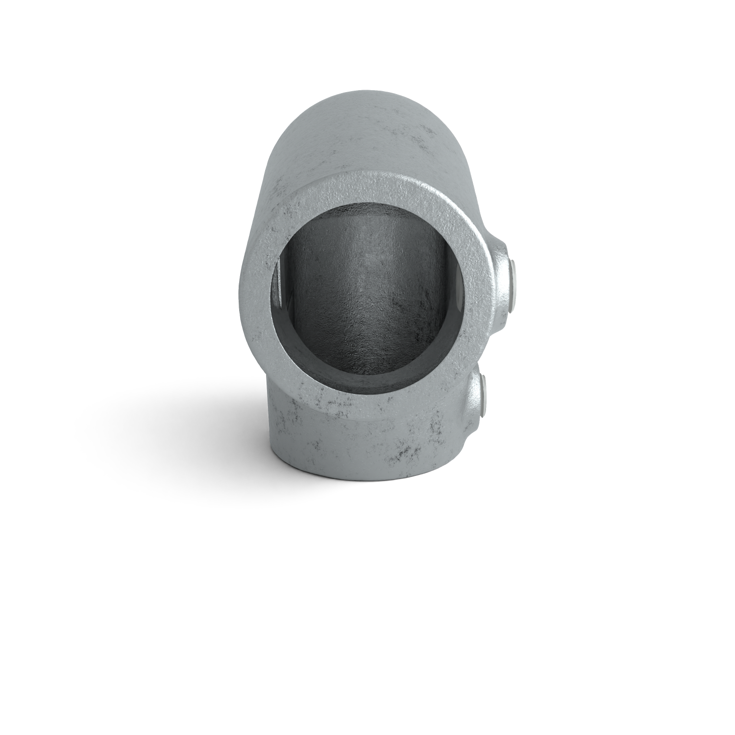 Rohrverbinder Bogen 90º ±11º 48,3 mm - Seitenansicht Rohrverbinder (Rohr-verbinder.de)