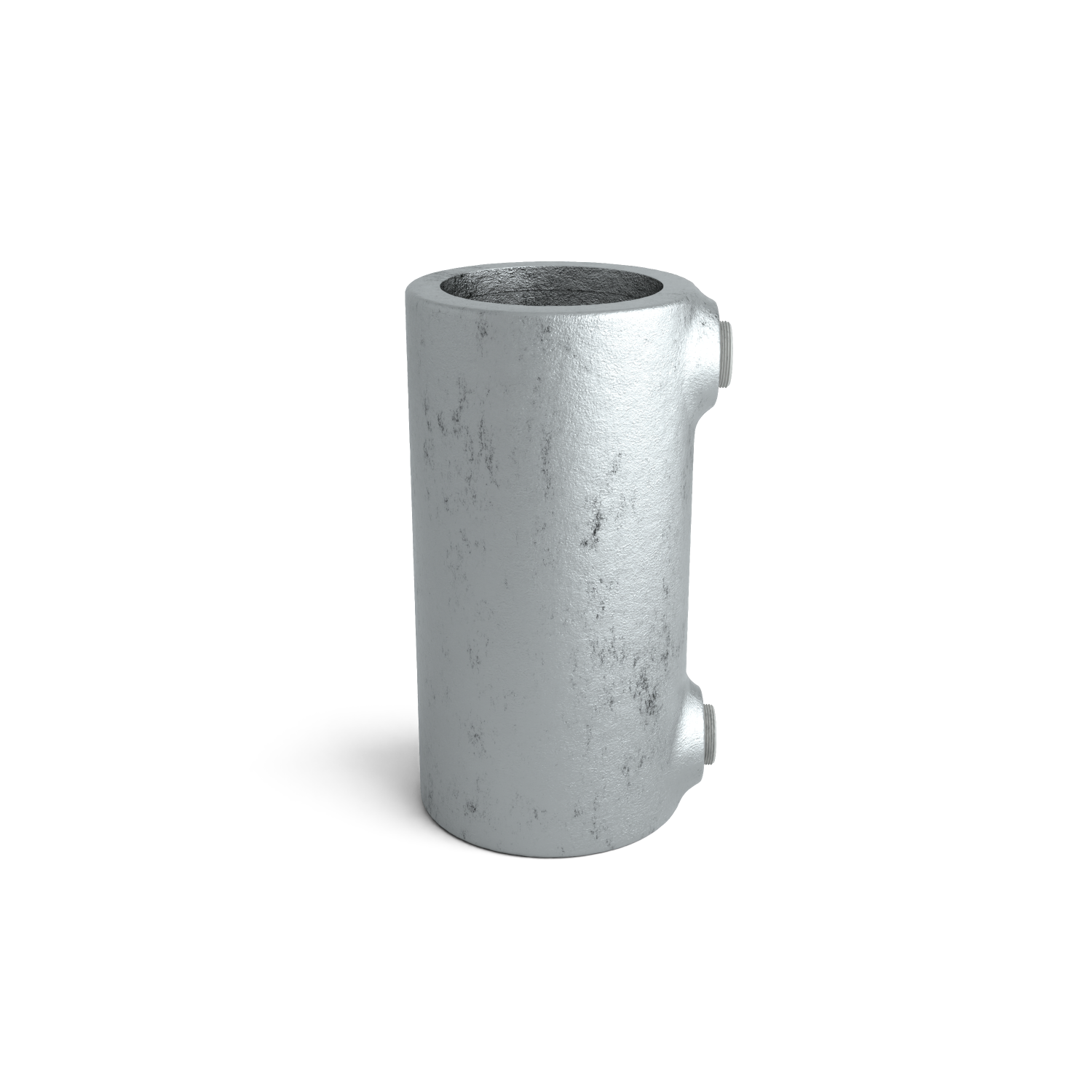 Rohrverbinder Verlängerungsstück 42,4 mm - Seitenansicht Rohrverbinder (Rohr-verbinder.de)