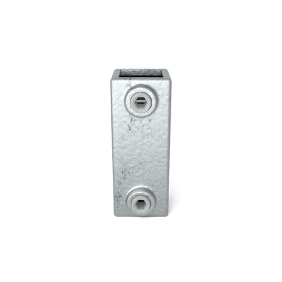 Rohrverbinder Verlängerungsstück 25 mm quadratisch - Vorderansicht Rohrverbinder (Rohr-verbinder.de)