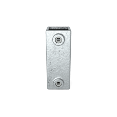 Rohrverbinder Verlängerungsstück 40 mm quadratisch - Vorderansicht Rohrverbinder (Rohr-verbinder.de)