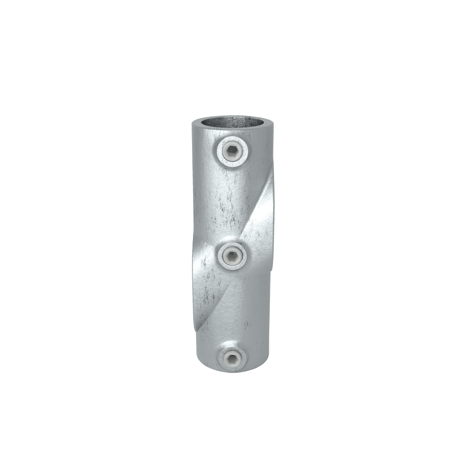 Rohrverbinder Kreuzstück 30-45º 33,7 mm - Vorderansicht Rohrverbinder (Rohr-verbinder.de)