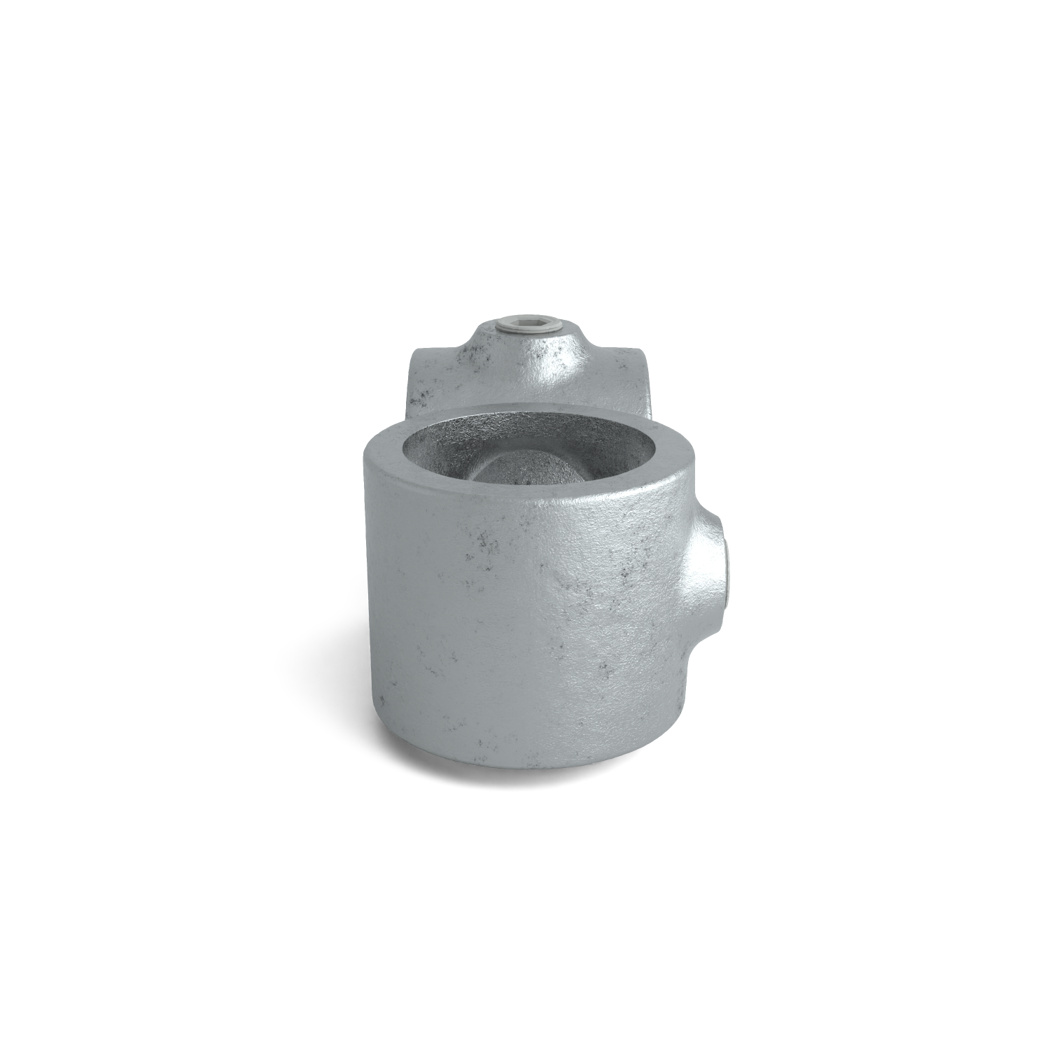 Rohrverbinder Kreuzstück 90º 26,9 mm - Seitenansicht Rohrverbinder (Rohr-verbinder.de)