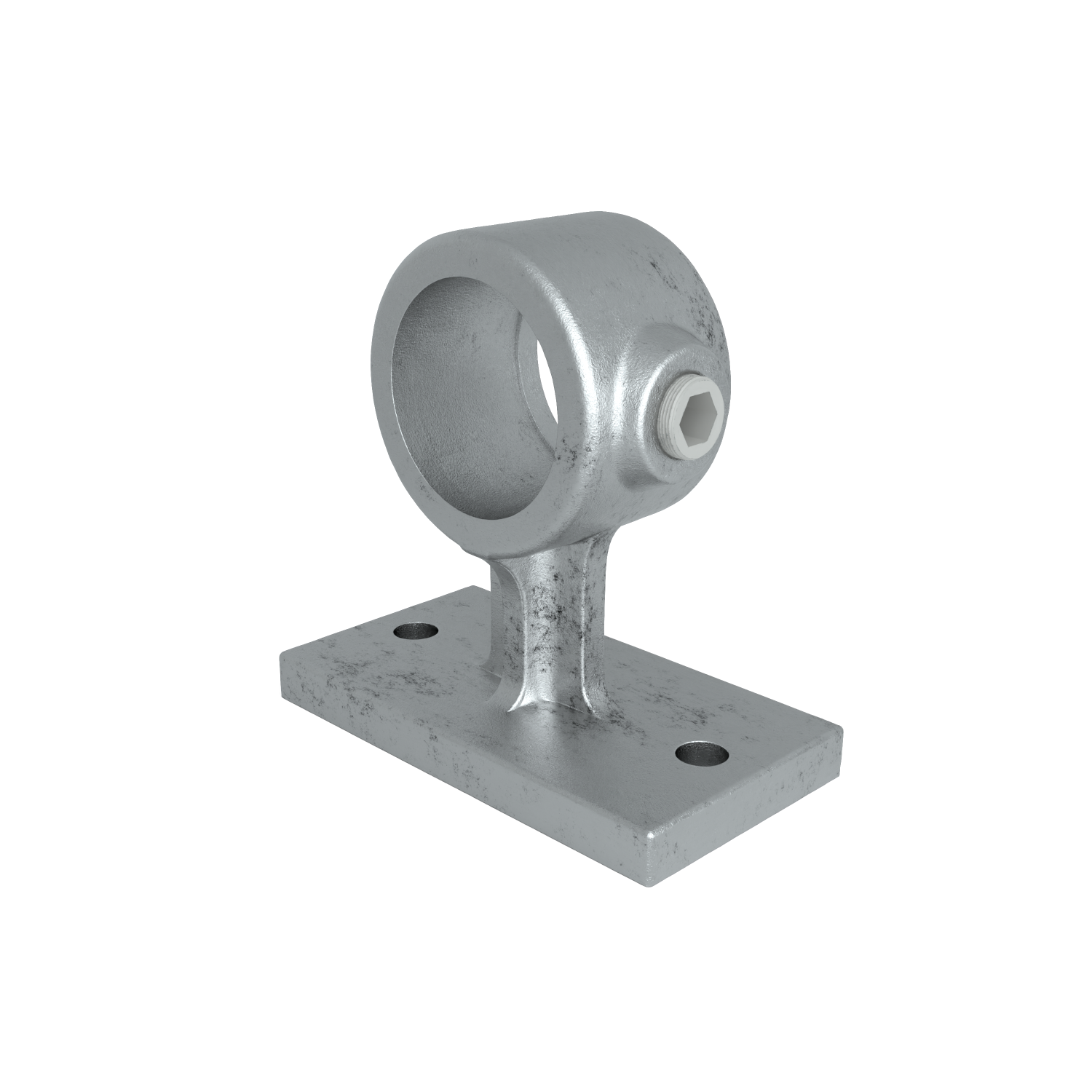 Rohrverbinder Handlaufhalterung 42,4 mm - Vorderansicht Rohrverbinder (Rohr-verbinder.de)