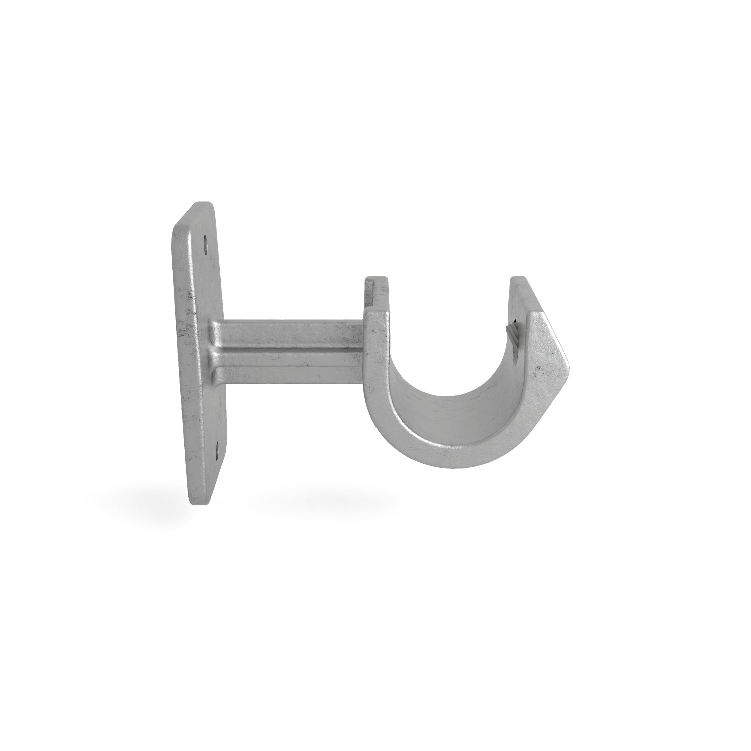 Rohrverbinder Handlaufhalterung offen 26,9 mm - Seitenansicht Rohrverbinder (Rohr-verbinder.de)