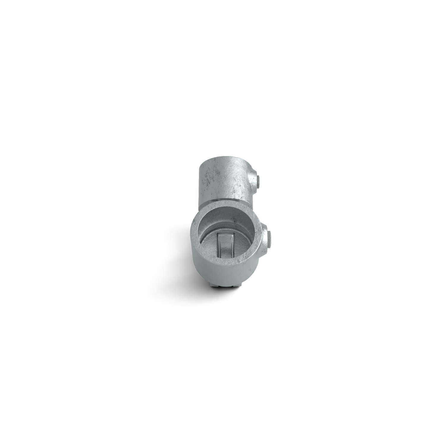 Rohrverbinder Gelenkstück doppelt 26,9 mm - Seitenansicht Rohrverbinder (Rohr-verbinder.de)