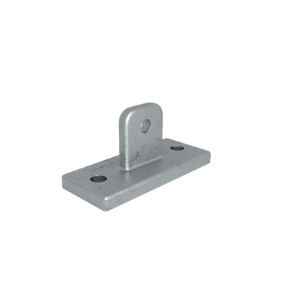 Rohrverbinder Gelenkfußhalter - Vorderansicht Rohrverbinder (Rohr-verbinder.de)