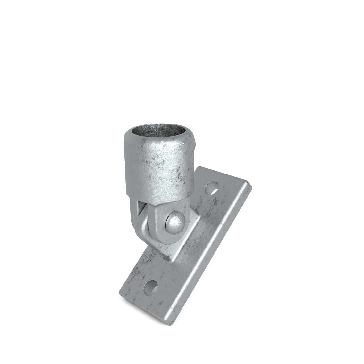 Rohrverbinder Gelenkfuß 48,3 mm - Schrägansicht Rohrverbinder (Rohr-verbinder.de)