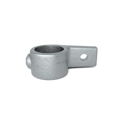 Rohrverbinder Ösenteil mit Einzellasche 26,9 mm - Vorderansicht Rohrverbinder (Rohr-verbinder.de)