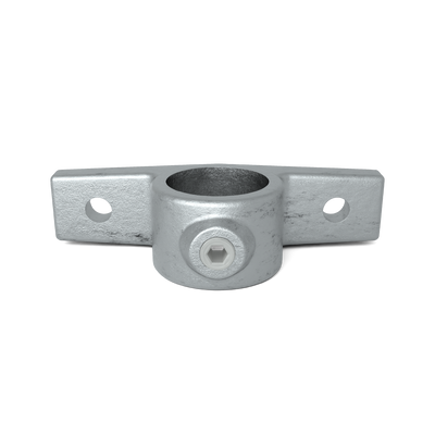 Rohrverbinder Ösenteil mit Doppellasche 26,9 mm - Vorderansicht Rohrverbinder (Rohr-verbinder.de)