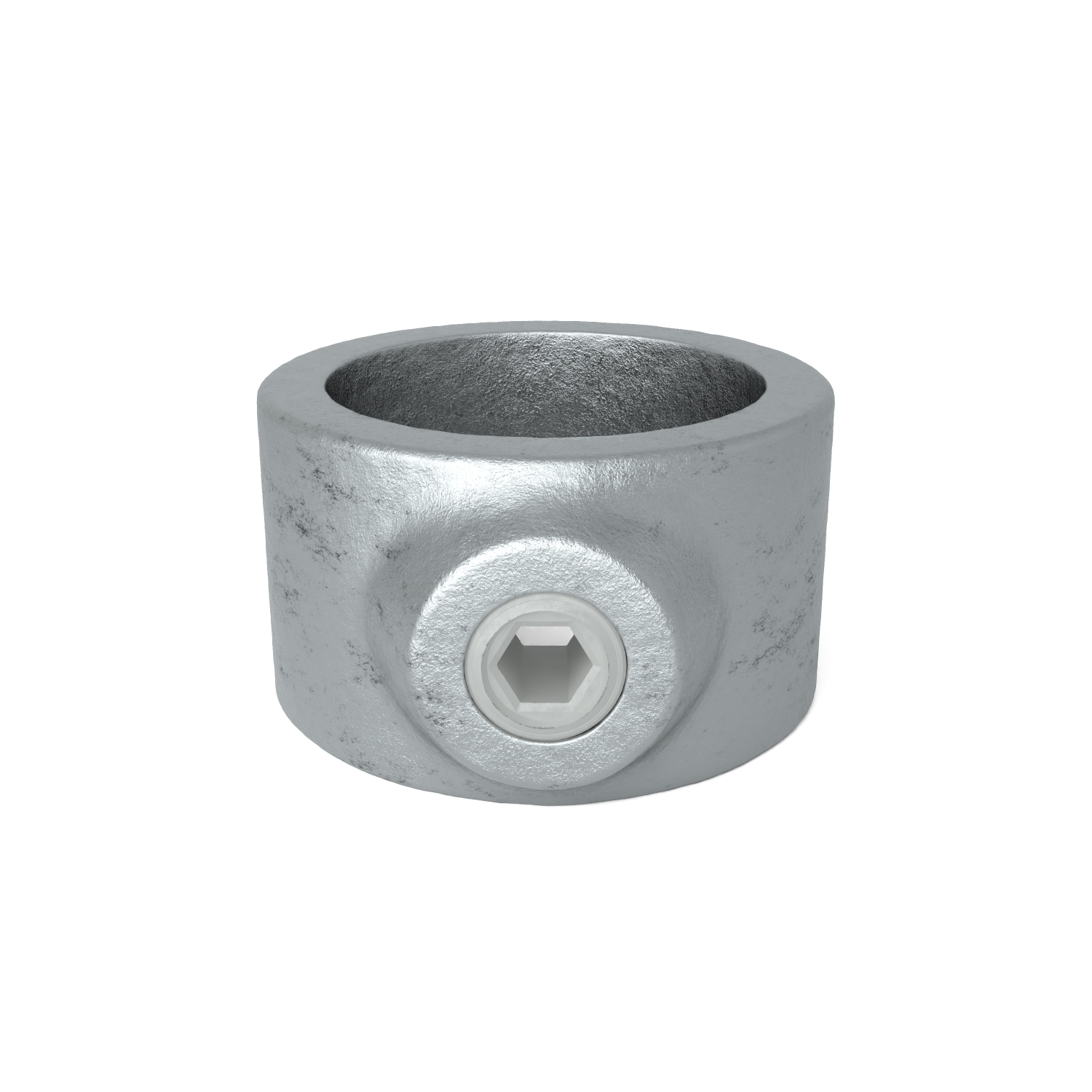 Rohrverbinder Stellring 33,7 mm - Vorderansicht Rohrverbinder (Rohr-verbinder.de)