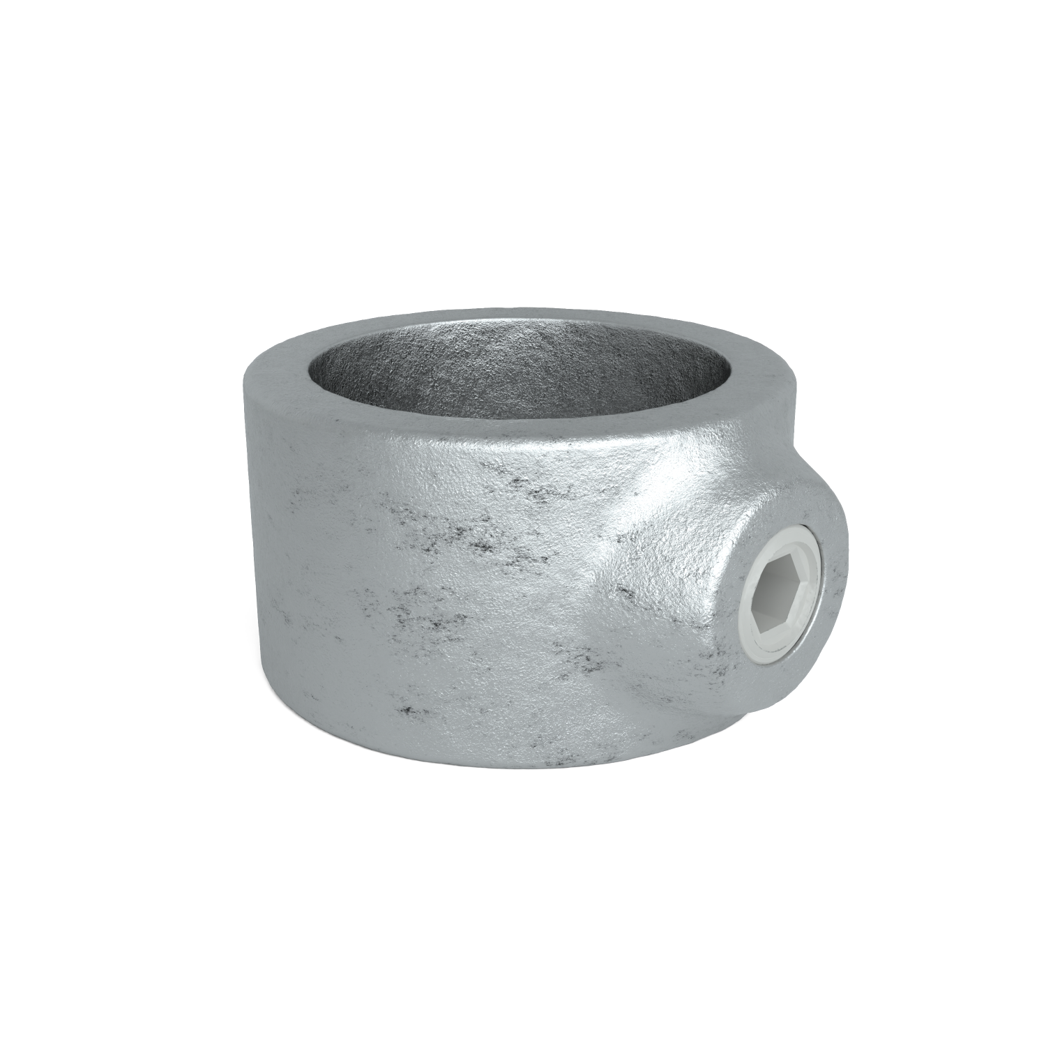 Rohrverbinder Stellring 48,3 mm - Schrägansicht Rohrverbinder (Rohr-verbinder.de)