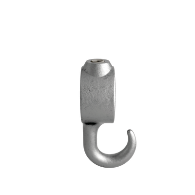 Rohrverbinder Stellring mit Haken 33,7 mm - Vorderansicht Rohrverbinder (Rohr-verbinder.de)