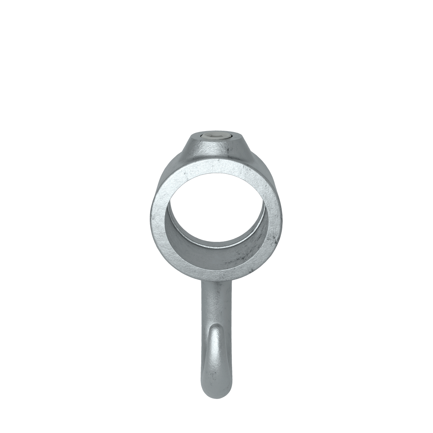 Rohrverbinder Stellring mit Haken 48,3 mm - Seitenansicht Rohrverbinder (Rohr-verbinder.de)