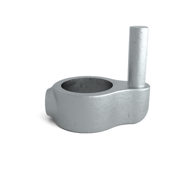 Rohrverbinder Stellringzapfen 33,7 mm - Vorderansicht Rohrverbinder (Rohr-verbinder.de)