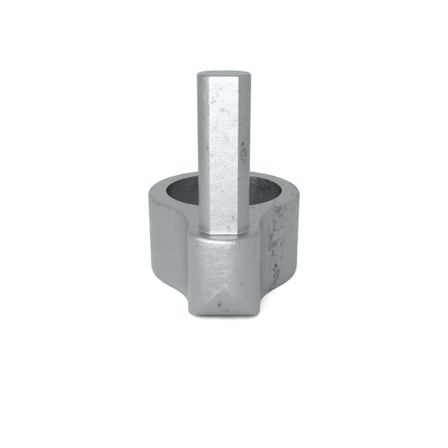 Rohrverbinder Stellringzapfen 48,3 mm - Seitenansicht Rohrverbinder (Rohr-verbinder.de)
