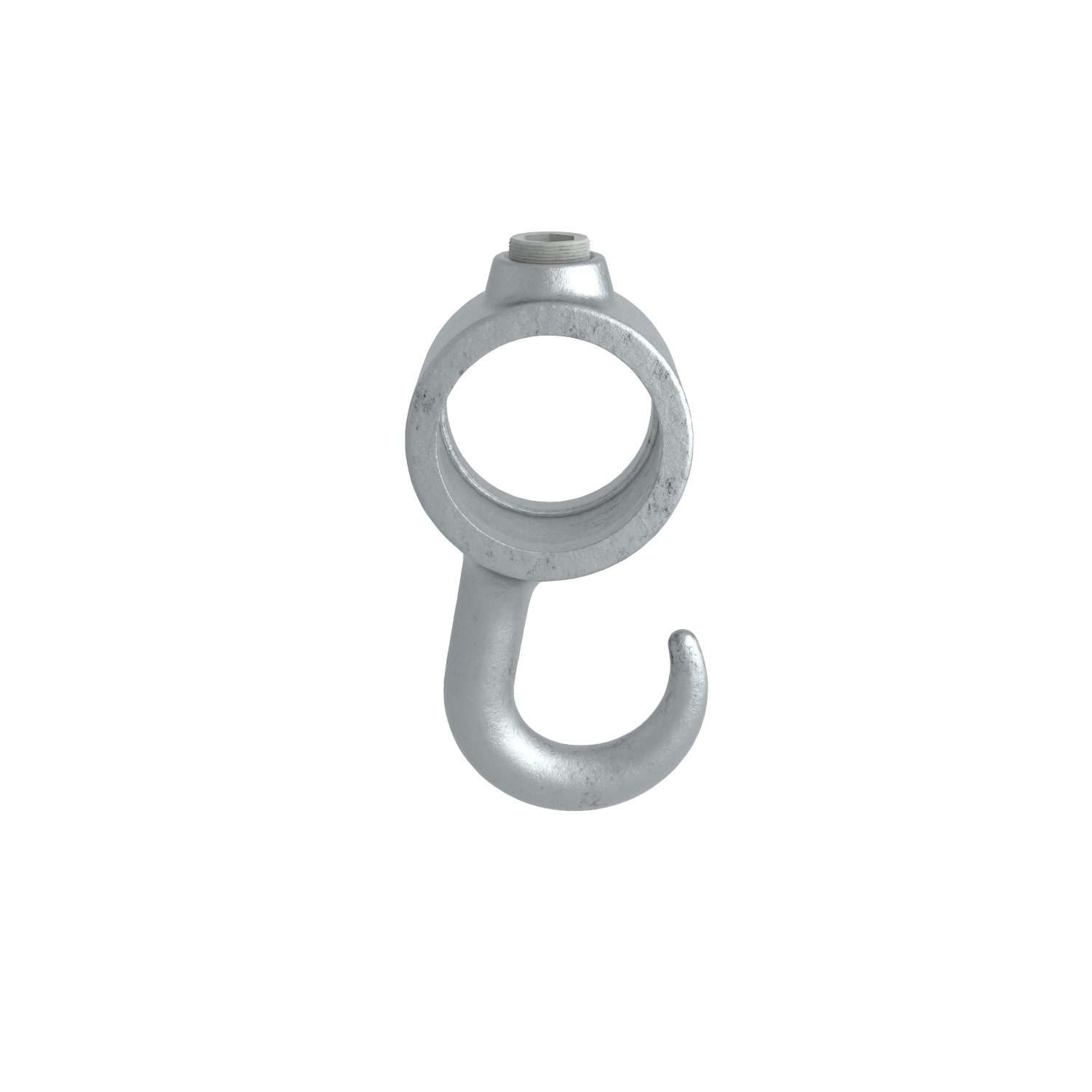 Rohrverbinder Kleiderhaken 21,3 mm - Seitenansicht Rohrverbinder (Rohr-verbinder.de)