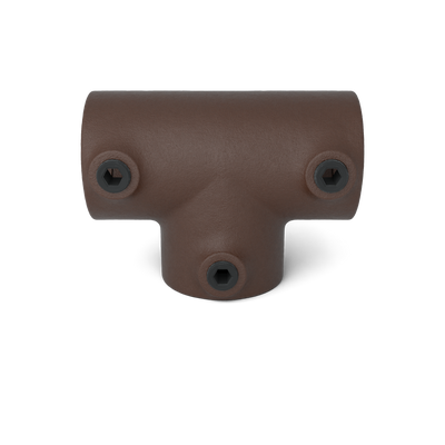 Rohrverbinder T-Stück lang vintage 33,7 mm - Vorderansicht Rohrverbinder (Rohr-verbinder.de)