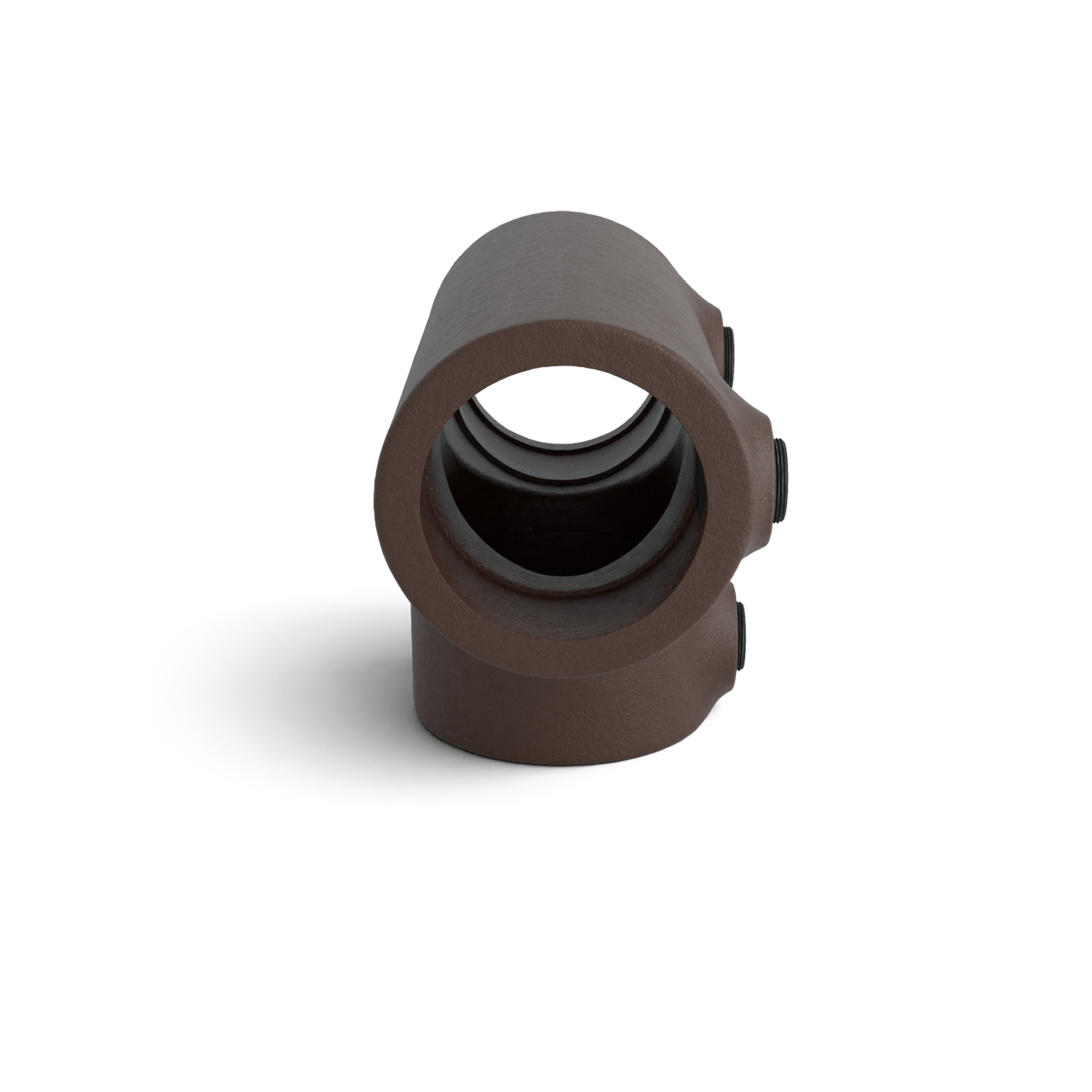 Rohrverbinder T-Stück lang vintage 33,7 mm - Seitenansicht Rohrverbinder (Rohr-verbinder.de)