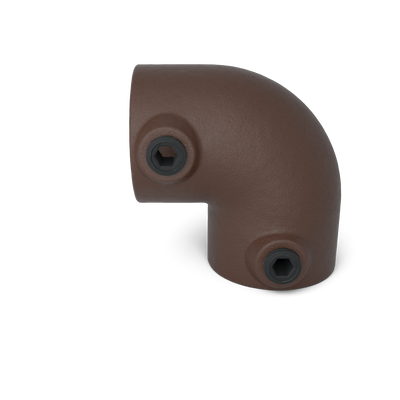 Rohrverbinder Bogen 90º vintage 26,9 mm - Vorderansicht Rohrverbinder (Rohr-verbinder.de)