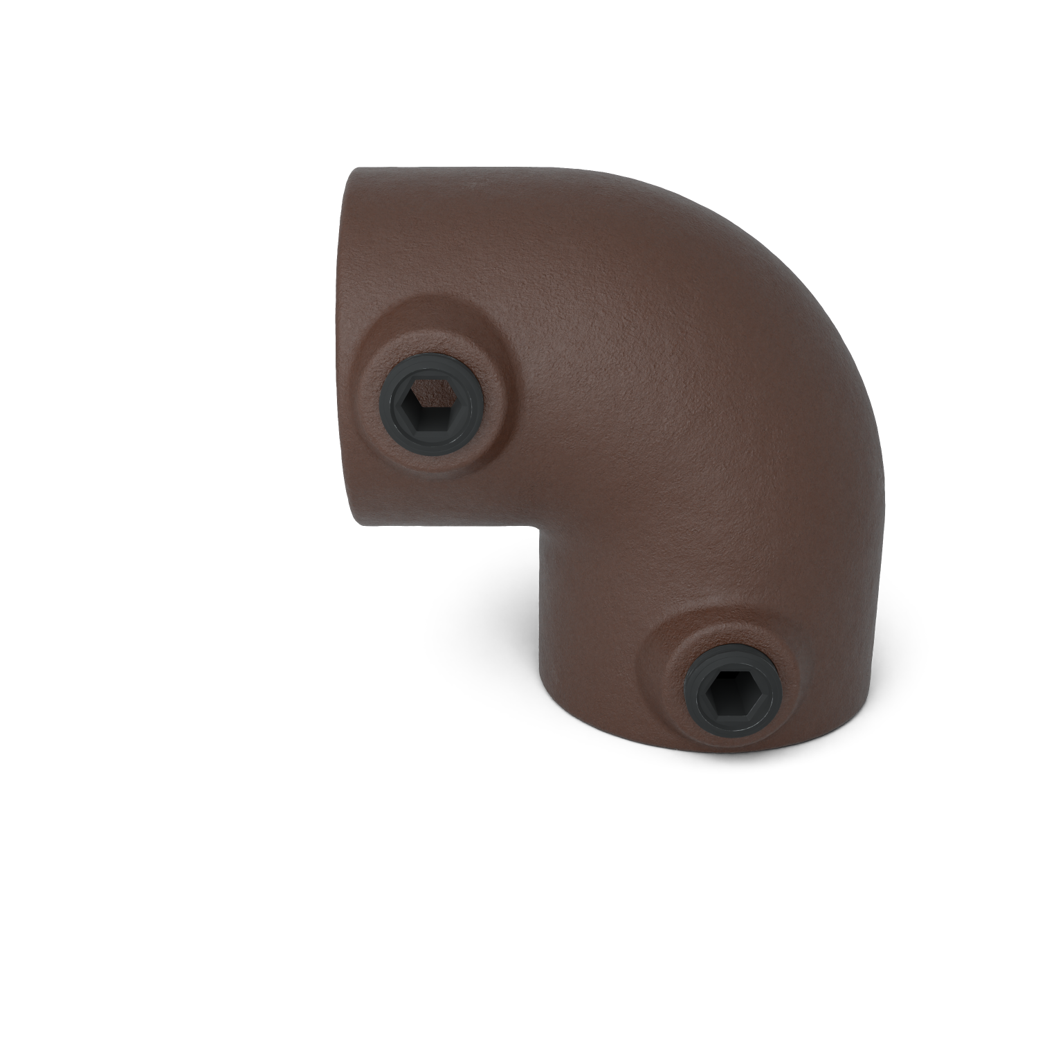 Rohrverbinder Bogen 90º vintage 26,9 mm - Vorderansicht Rohrverbinder (Rohr-verbinder.de)