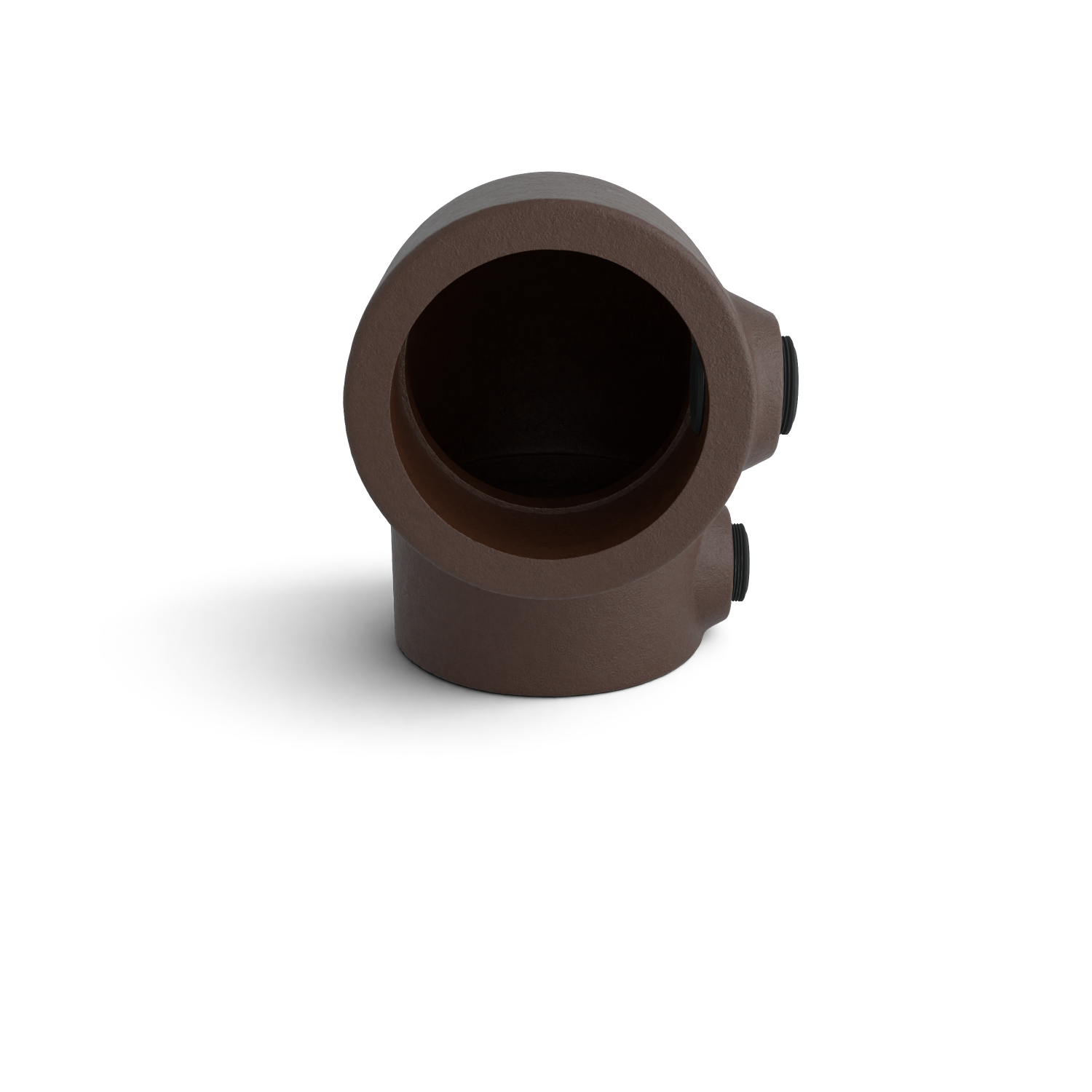 Rohrverbinder Bogen 90º vintage 33,7 mm - Seitenansicht Rohrverbinder (Rohr-verbinder.de)