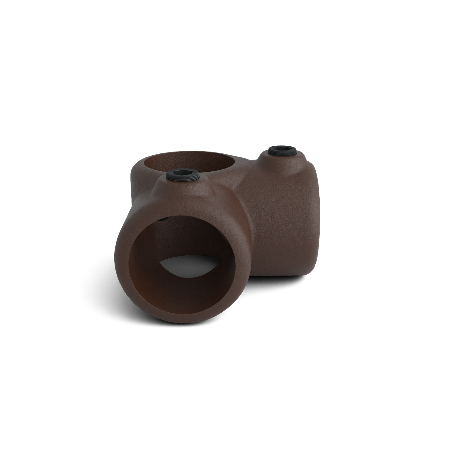 Rohrverbinder Eckstück 90º vintage 33,7 mm - Schrägansicht Rohrverbinder (Rohr-verbinder.de)