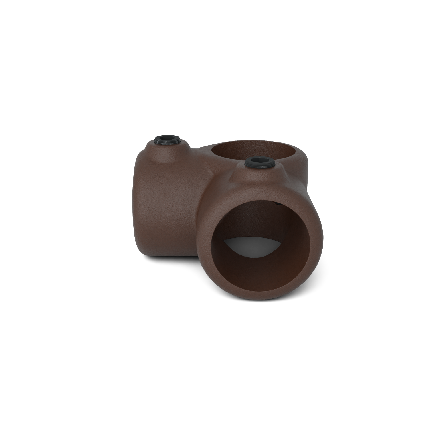 Rohrverbinder Eckstück 90º vintage 33,7 mm - Seitenansicht Rohrverbinder (Rohr-verbinder.de)