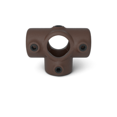 Rohrverbinder T-Stück für Stützrohr vintage 26,9 mm - Vorderansicht Rohrverbinder (Rohr-verbinder.de)