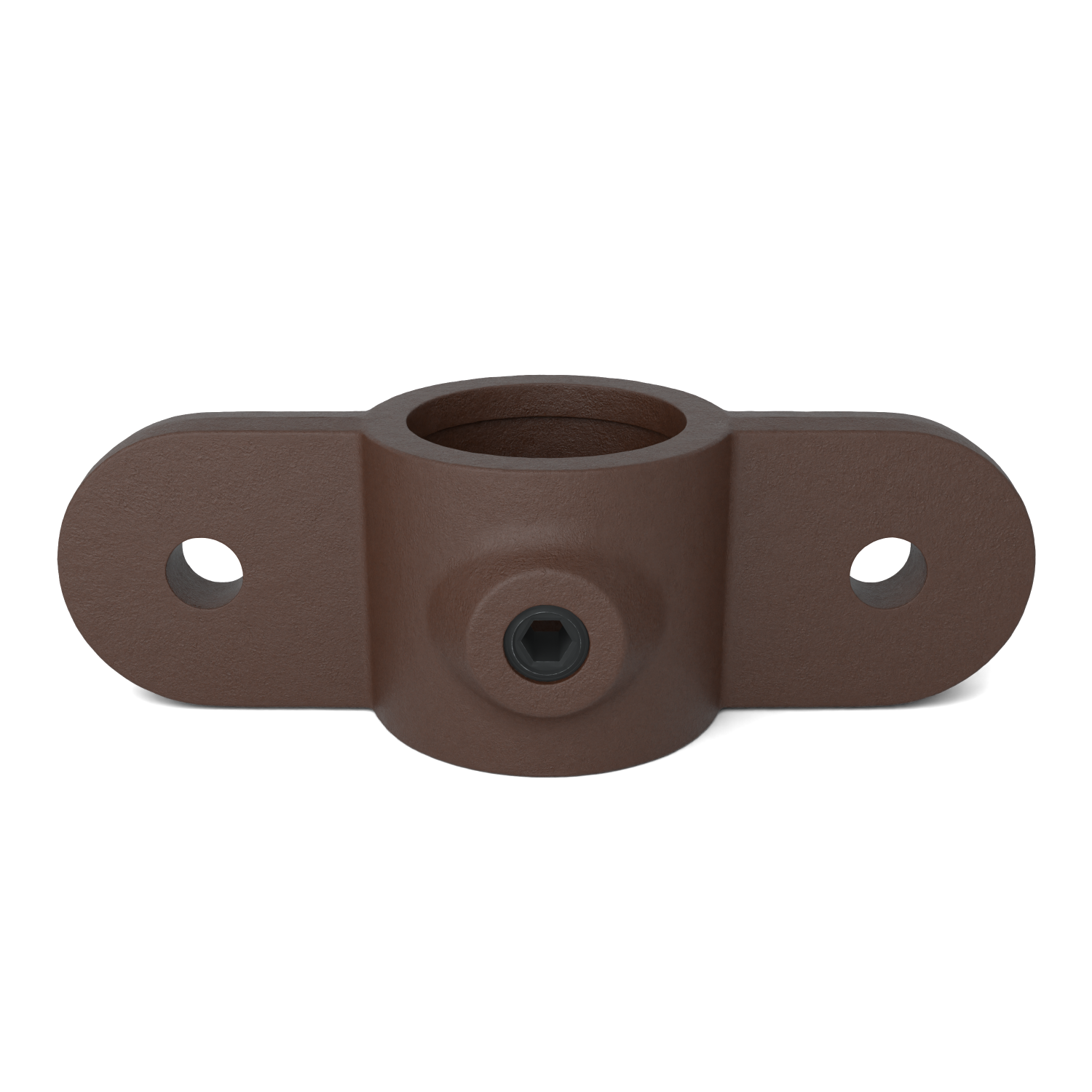 Rohrverbinder Gelenkauge doppelt 180º vintage 33,7 mm - Vorderansicht Rohrverbinder (Rohr-verbinder.de)