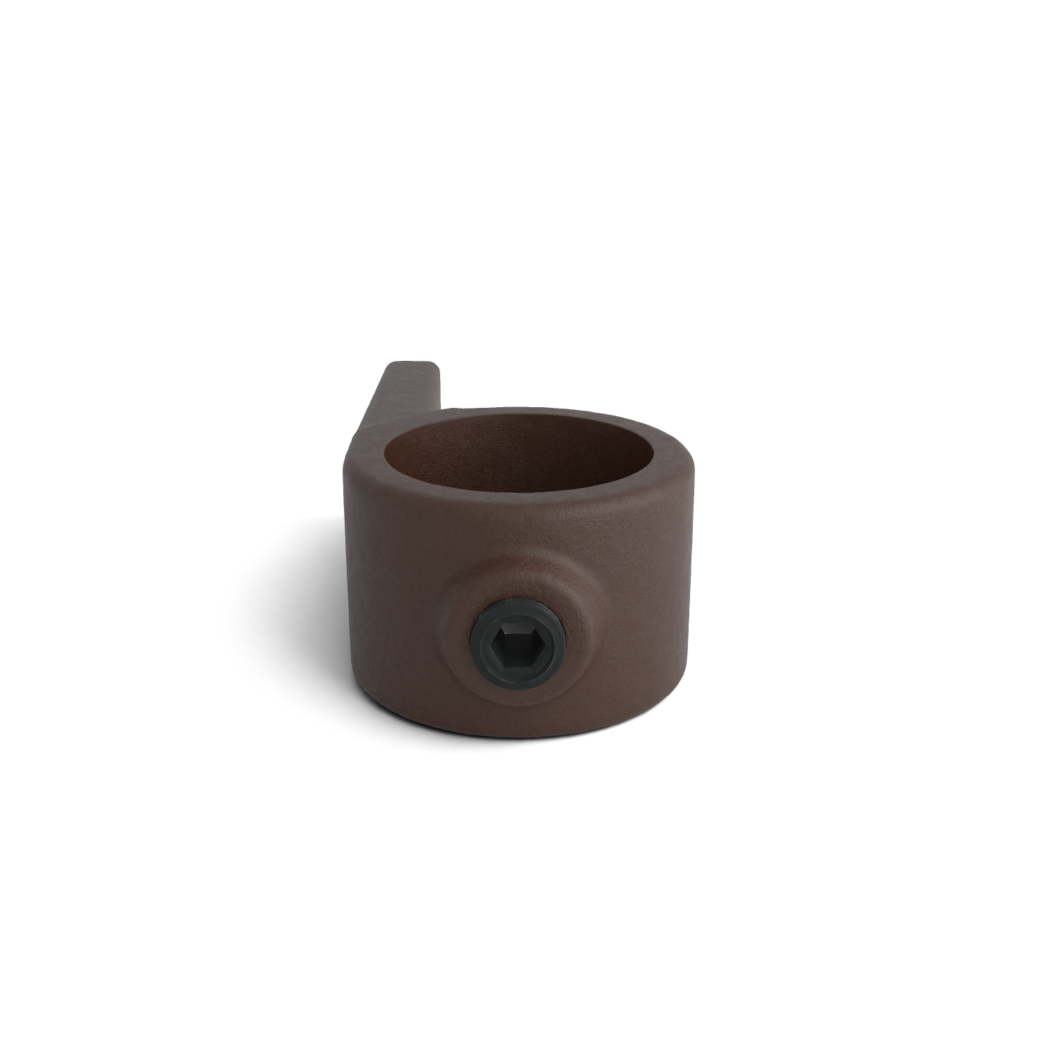 Rohrverbinder Ösenteil mit Einzellasche vintage 33,7 mm - Seitenansicht Rohrverbinder (Rohr-verbinder.de)