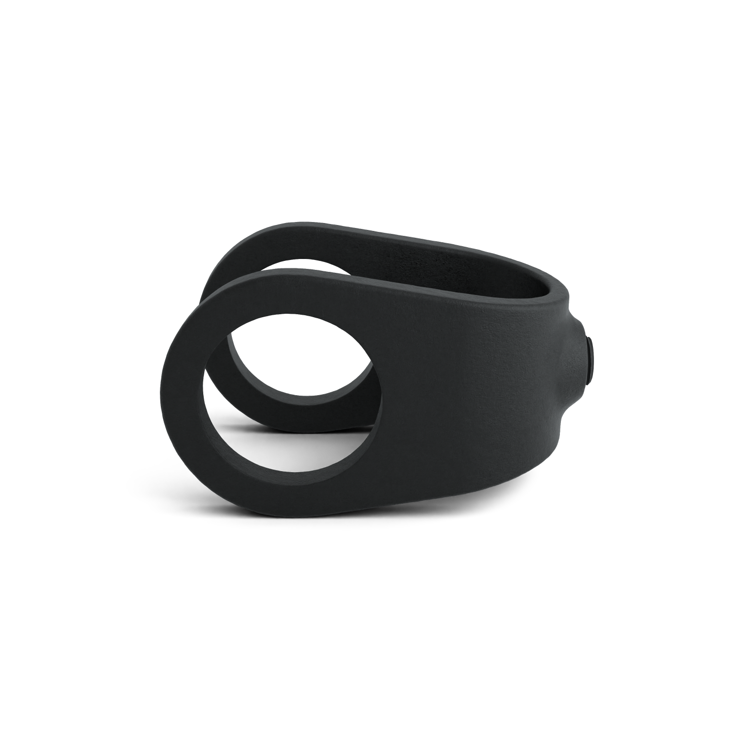 Rohrverbinder Kreuzstück offen schwarz 33,7 mm - Vorderansicht Rohrverbinder (Rohr-verbinder.de)